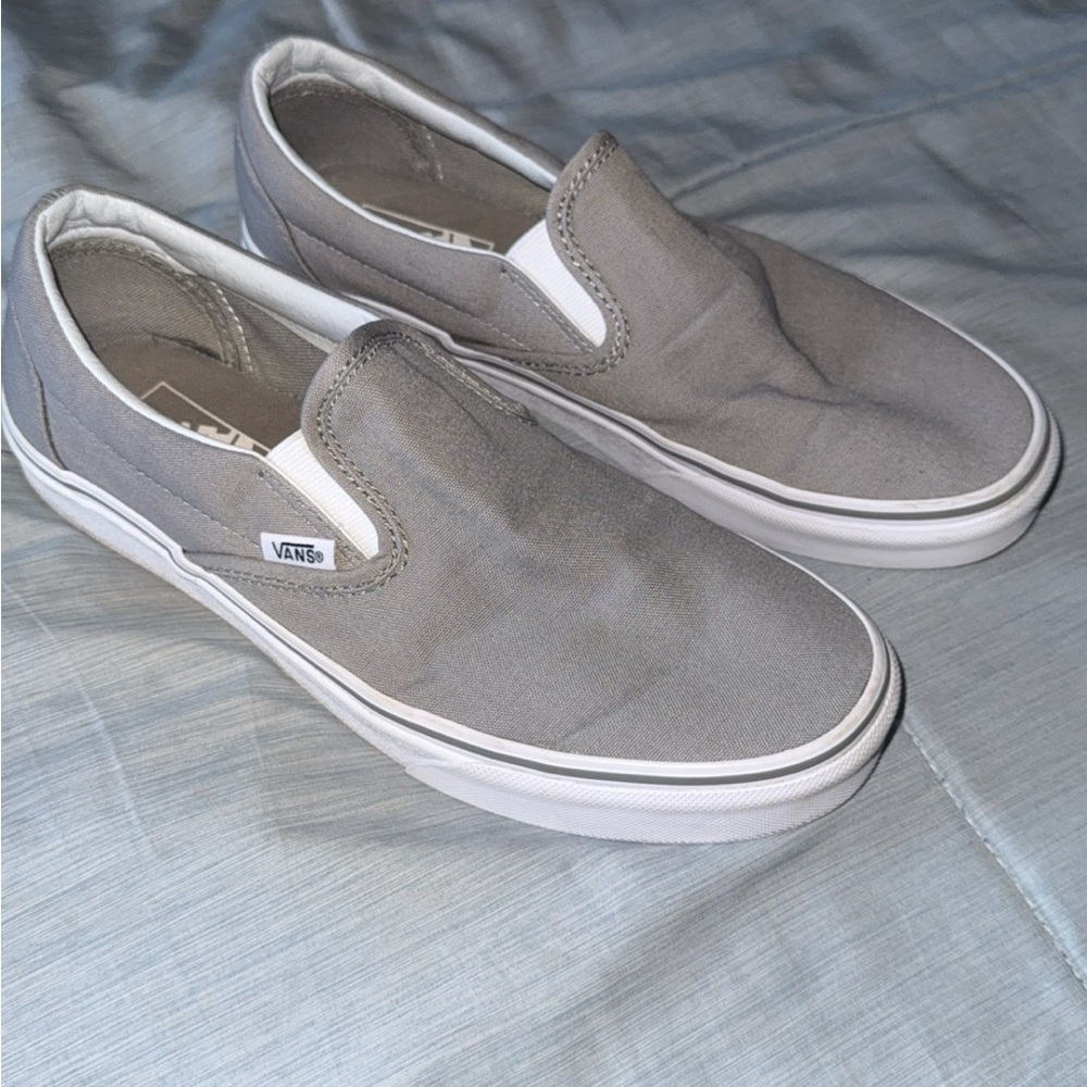 Vans Gray Slip-On Shoes